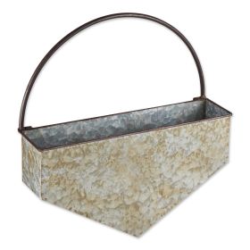 Geometric Diamond Galvanized Metal Wall Planter