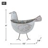 Galvanized Metal Wall Planter - Bird