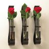 Set of 3 Wall Vases with Glass Cylinders