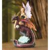 Fairy Riding Dragon with Color-Changing Crystals