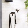 Cast Iron Steer Wall Hooks - Set of 2