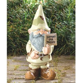 Support Our Troops Garden Gnome