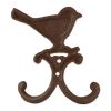 Cast Iron Bird Wall Hooks - Set of 2