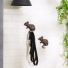 Cast Iron Mouse Wall Hooks - Set of 2