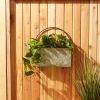 Rectangle Galvanized Metal Wall Planter