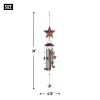 Bronze Wind Chimes with Stars and Bells - 34 inches