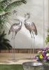 Galvanized Metal Flamingo Statue - 35.5 inches