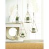 Golden Metal Rectangular Hanging Plant Holder