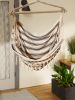 Hammock Chair with Tassel Fringe - Nautical Stripes