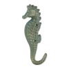 Cast Iron Seahorse Wall Hooks - Set of 2