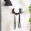 Cast Iron Moose Antler Wall Hook