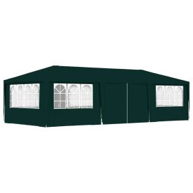 Professional Party Tent with Side Walls 13.1'x29.5' Green 0.3 oz/ft²