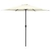 Outdoor Parasol with Aluminum Pole 106.3"x96.9" Sand White