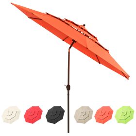 11Ft 3-Tiers Patio Umbrella Orange