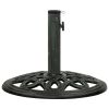 Umbrella Base Green 15.7"x15.7"x12.6" Cast Iron