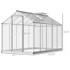 Greenhouse for Winter;  10' L x 6' W Walk-In Polycarbonate Greenhouse