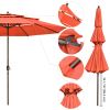 11Ft 3-Tiers Patio Umbrella Orange