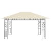 Gazebo with Mosquito Net 13.1'x9.8'x9' Cream 0.6 oz/ft²