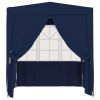 Professional Party Tent with Side Walls 8.2'x8.2' Blue 0.3 oz/ft²