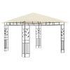 Gazebo with Mosquito Net 9.8'x9.8'x9' Cream 0.6 oz/ft²