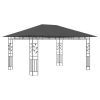 Gazebo with Mosquito Net 13.1'x9.8'x9' Anthracite 0.6 oz/ft²