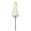 Outdoor Parasol with Aluminum Pole 106.3"x96.9" Sand White