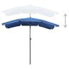 Garden Parasol with Pole 78.7"x51.2" Azure Blue