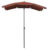 Garden Parasol with Pole 78.7"x51.2" Terracotta