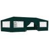 Professional Party Tent with Side Walls 13.1'x29.5' Green 0.3 oz/ft²