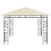 Gazebo with Mosquito Net 9.8'x9.8'x9' Cream 0.6 oz/ft²