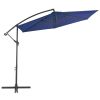 Cantilever Umbrella with Aluminum Pole 118.1" Blue