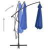 Cantilever Umbrella with Aluminum Pole 118.1" Blue