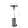 Living Source International 46; 000 BTU Standing Patio Heater(Stainless Steel)