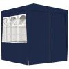 Professional Party Tent with Side Walls 6.6'x6.6' Blue 0.3 oz/ft²