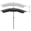 Garden Parasol with Pole 78.7"x51.2" Anthracite