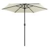 Outdoor Parasol with Aluminum Pole 106.3"x96.9" Sand White