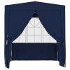 Professional Party Tent with Side Walls 6.6'x6.6' Blue 0.3 oz/ft²