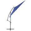 Cantilever Umbrella with Aluminum Pole 118.1" Blue