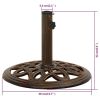 Umbrella Base Bronze 15.7"x15.7"x12.6" Cast Iron