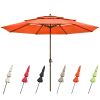 11Ft 3-Tiers Patio Umbrella Orange