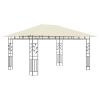 Gazebo with Mosquito Net 13.1'x9.8'x9' Cream 0.6 oz/ft²