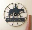 Cowboy Wagon Wheel Welcome Sign