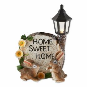 Home Sweet Home Solar Light-Up Garden Decor